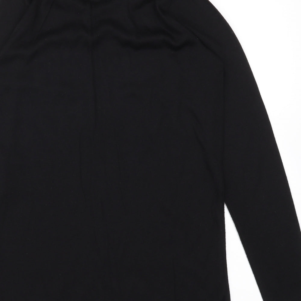 Preworn Womens Black Basic T-Shirt Size L