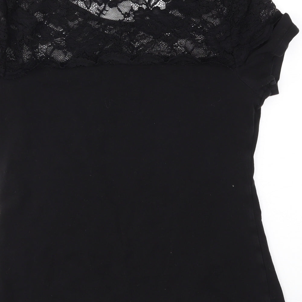 H&M Womens Black Basic T-Shirt Size M