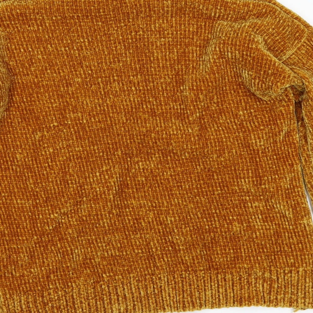 Primark Womens Yellow Pullover Jumper Size 2XS