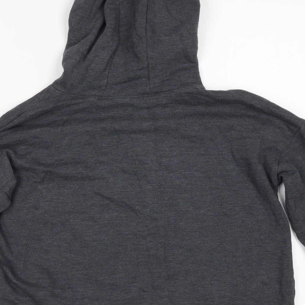 NEXT Girls Grey Pullover Hoodie Size 8 Years - SAVE THE FUTURE