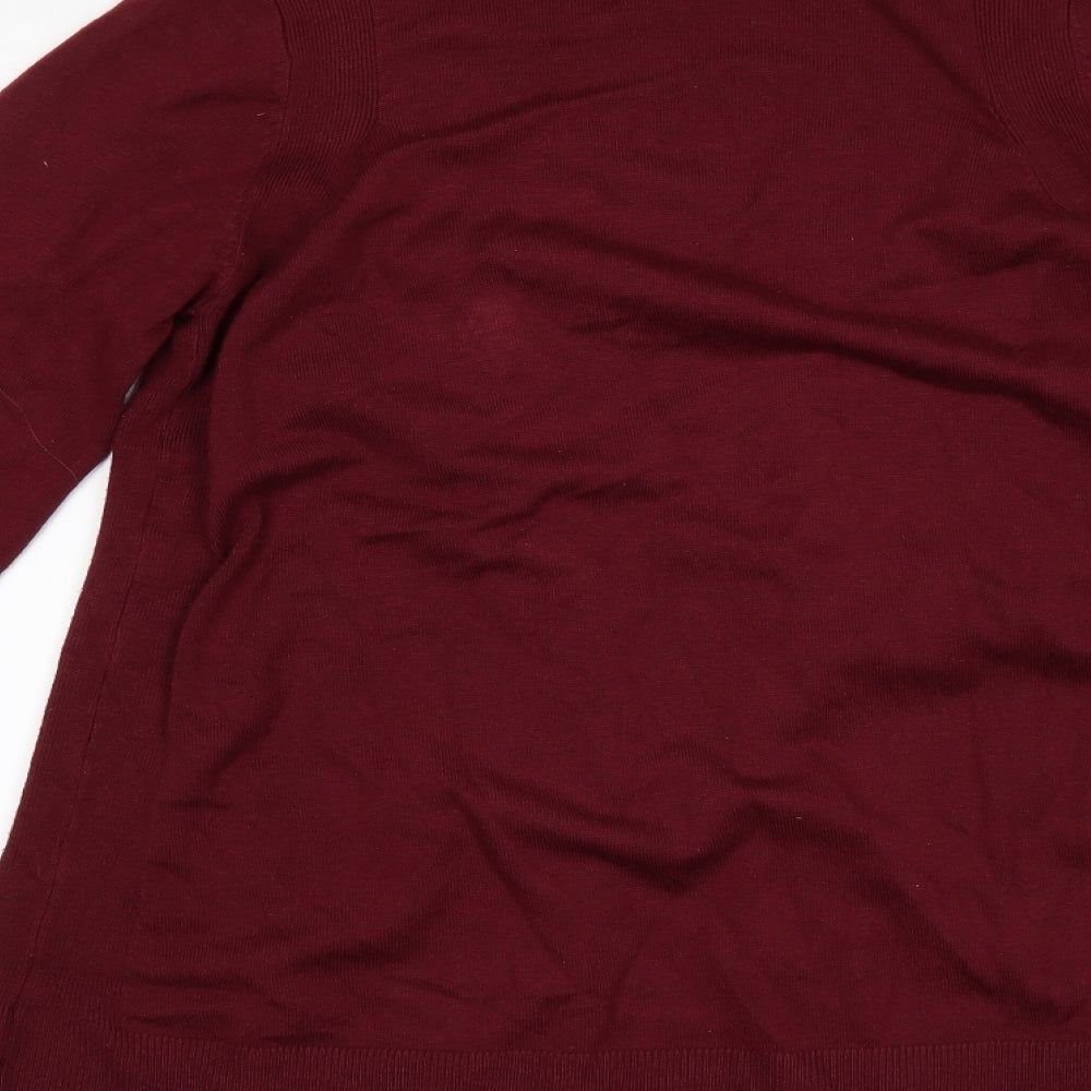 Marks & Spencer Womens Red Cardigan Jumper Size S