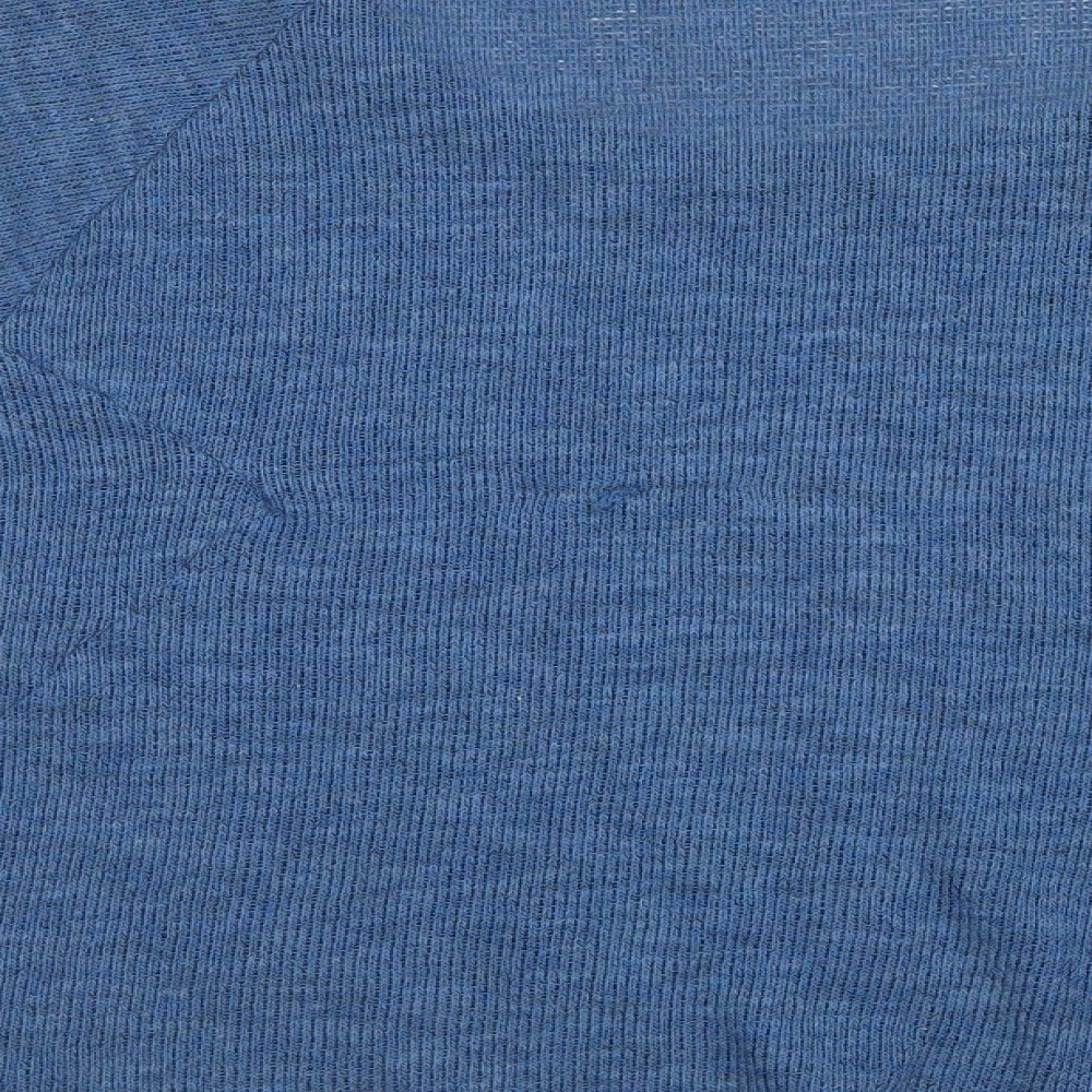 Topshop Womens Blue Basic T-Shirt Size 10
