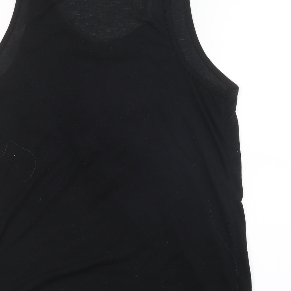 Topshop Womens Black Basic Tank Size 10