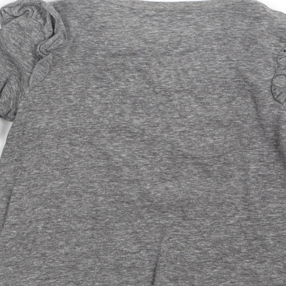 NEXT Girls Grey Basic T-Shirt Size 5 Years