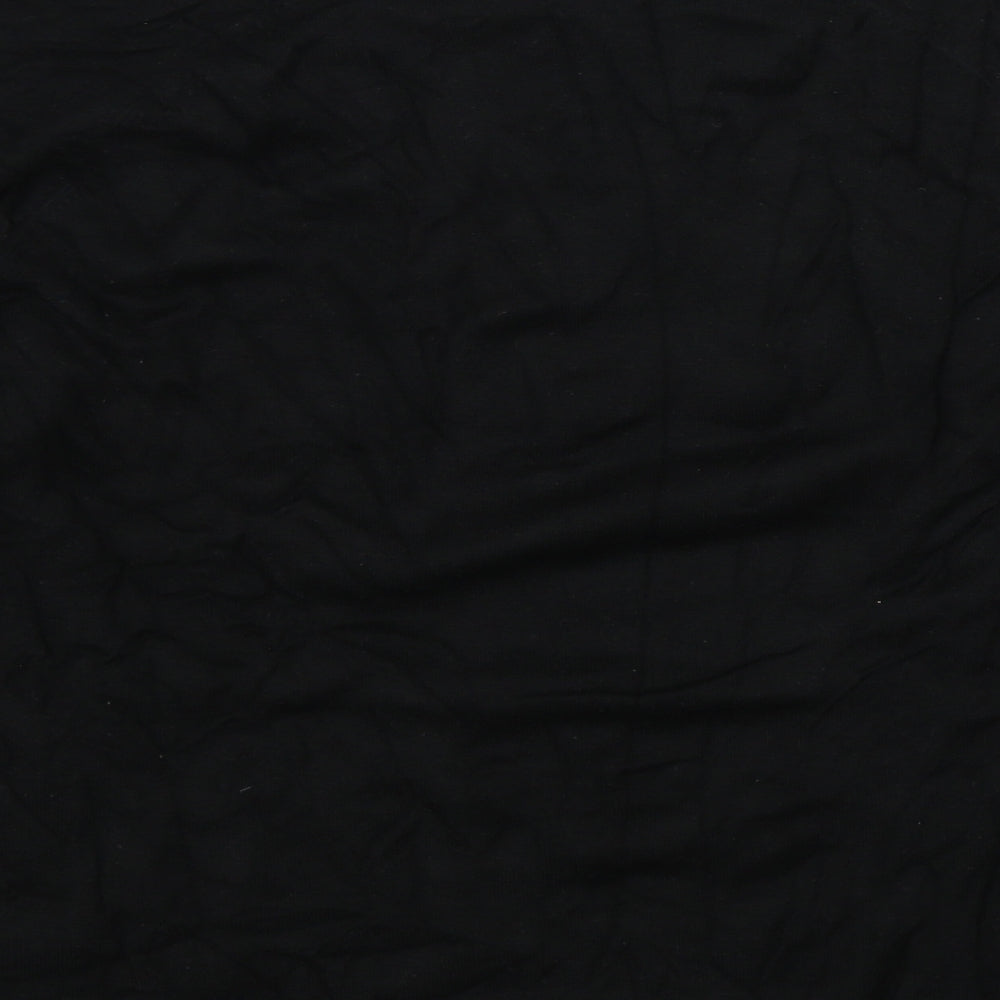 M&Co Womens Black Geometric Pullover Jumper Size 20