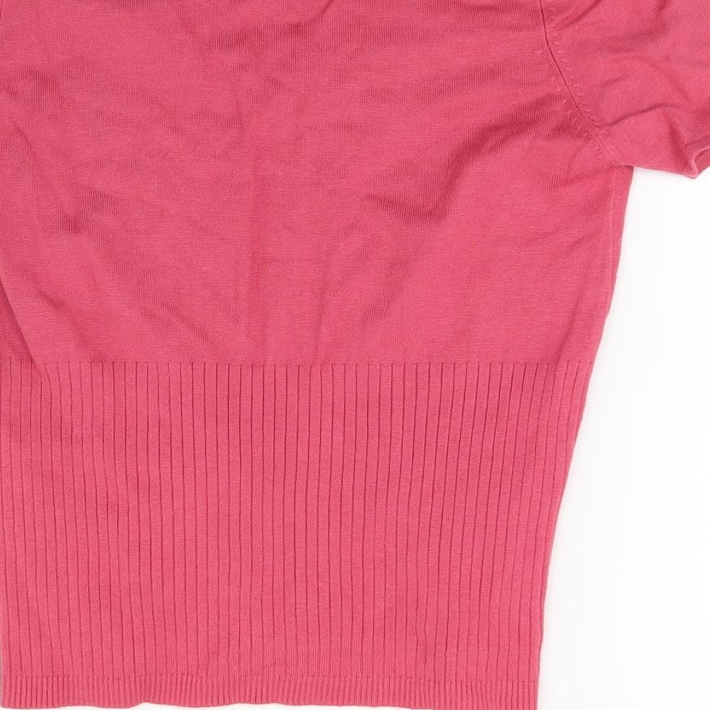 Klass Womens Red Knit Pullover Jumper Size 12