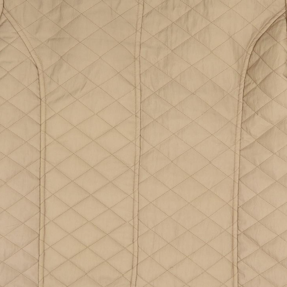Nightingales Womens Brown Quilted Coat Size 16