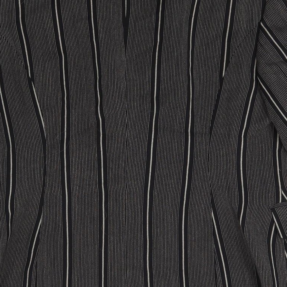 Betty Barclay Womens Grey Striped Jacket Blazer Size 12