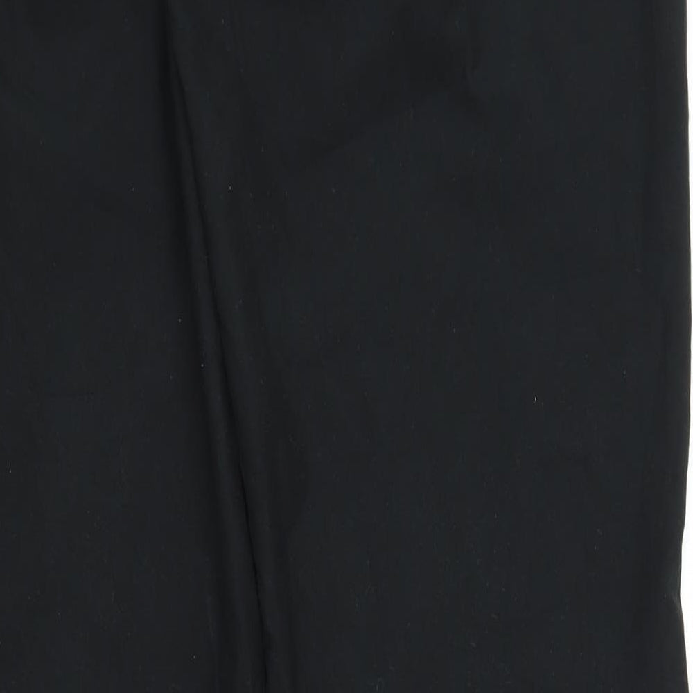H&M Womens Black Windbreaker Trousers Size 14 L31 in