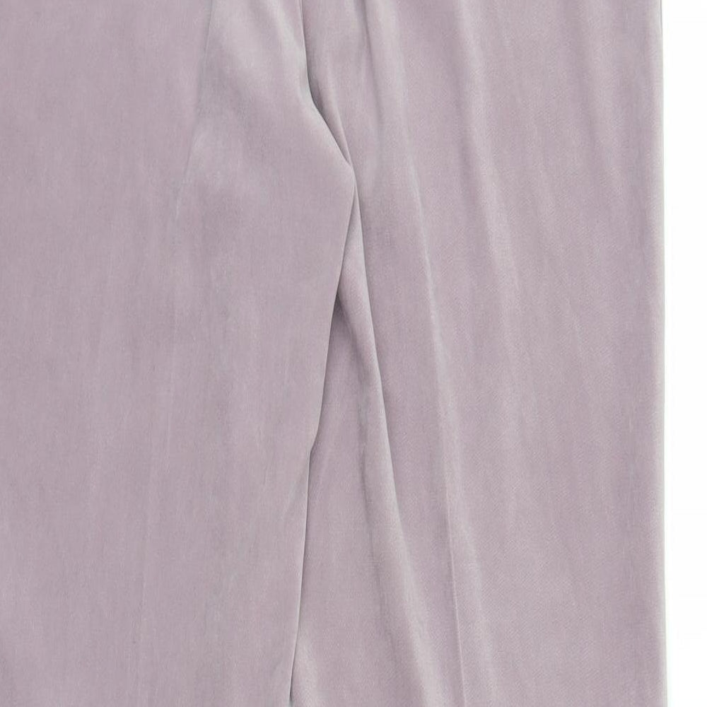 M&S Womens Purple Trousers Size 14 L29 in