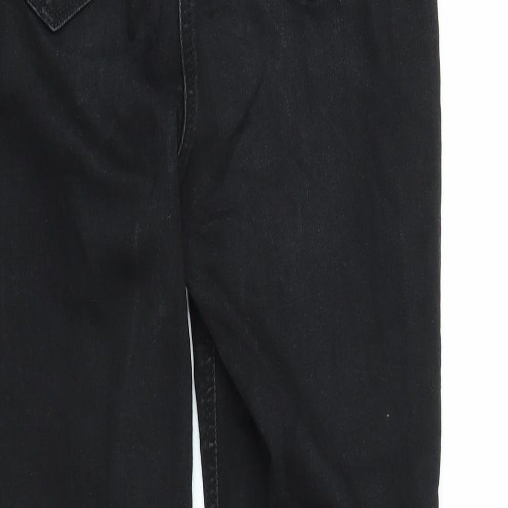 Papaya Womens Black Denim Skinny Jeans Size 12 L27 in