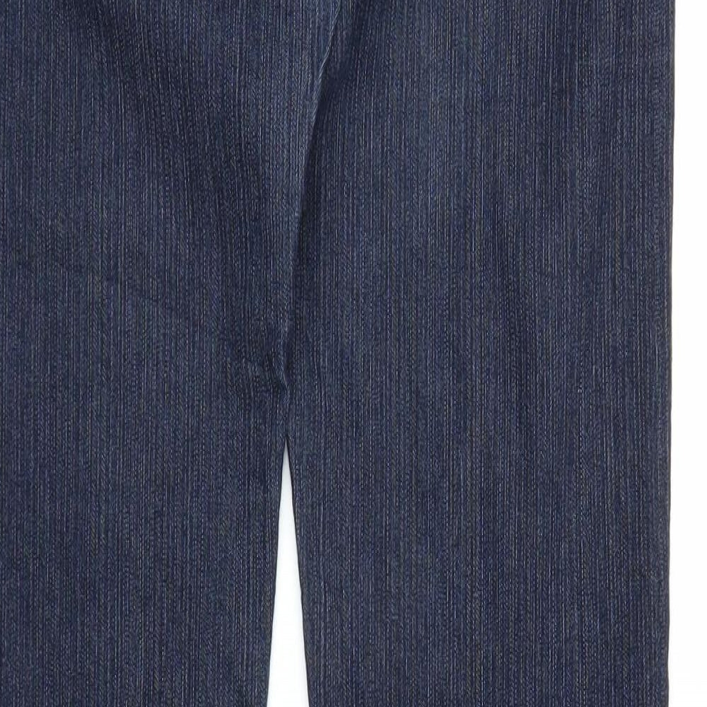 Koe Womens Blue Denim Straight Jeans Size L L29.5 in