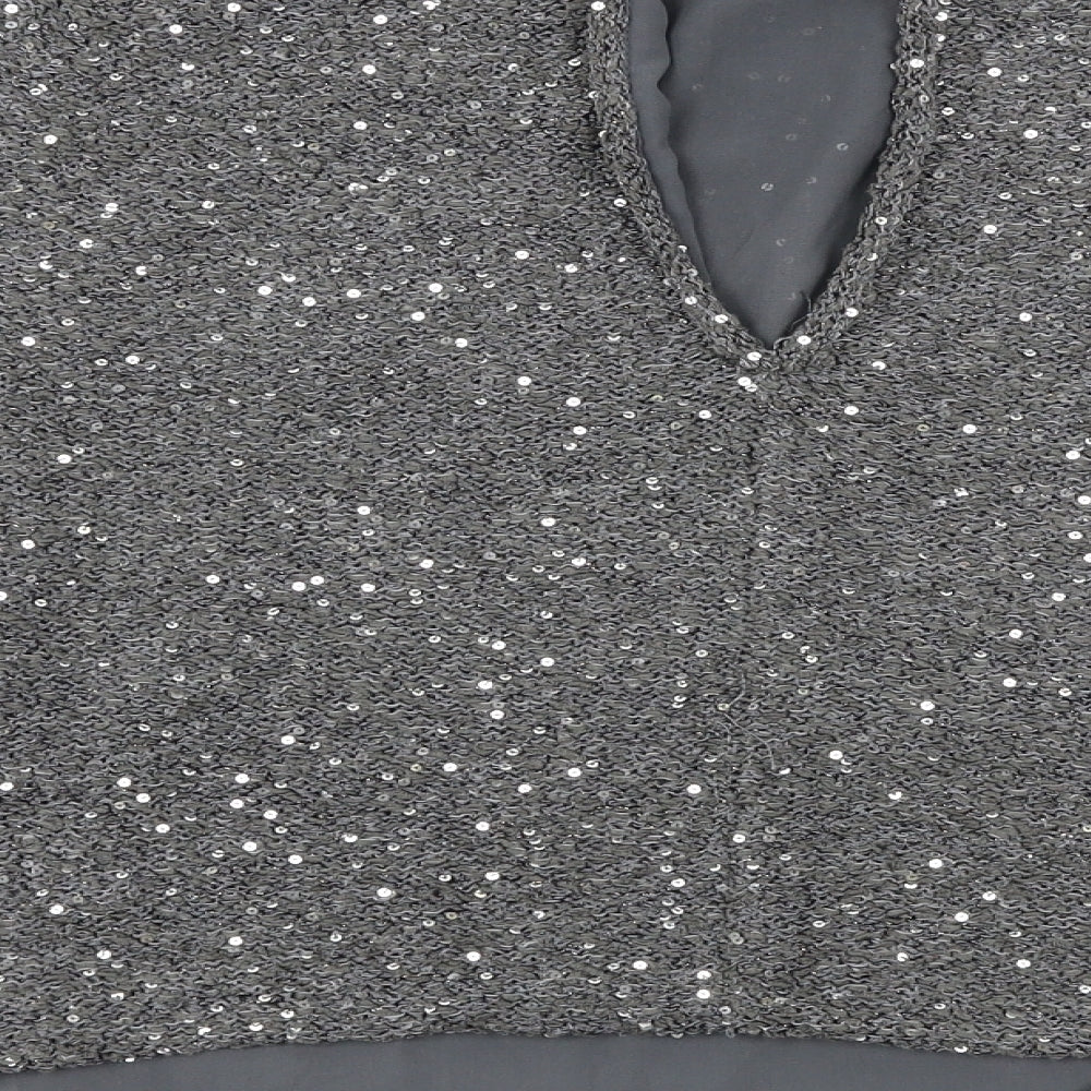 Zara Knit Womens Grey Pullover Jumper Size M