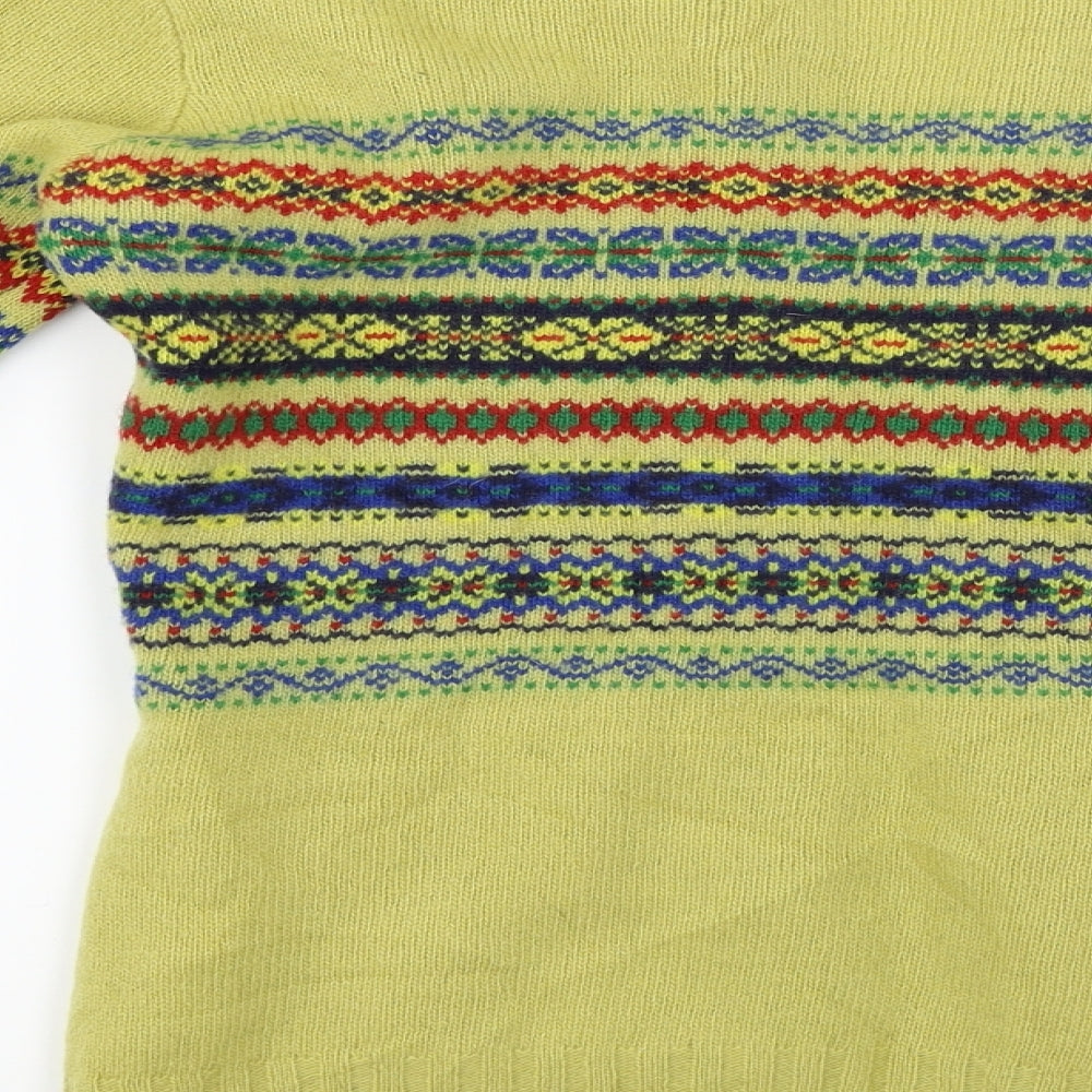 diversion Womens Yellow Cardigan Jumper Size M