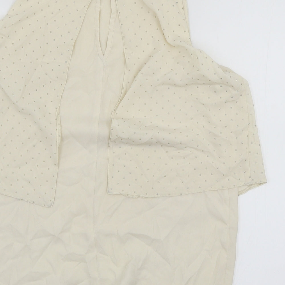 NEXT Womens Ivory Basic Blouse Size 10