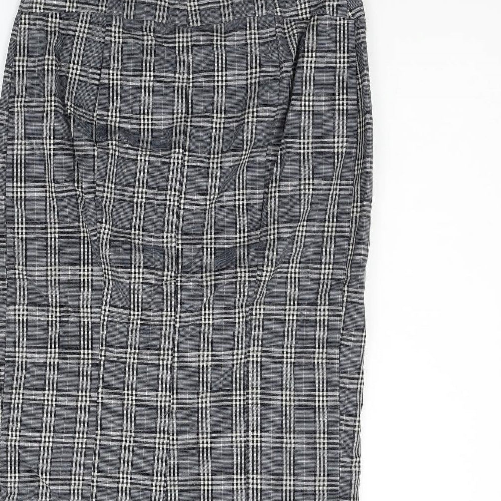 Topshop Womens Grey Fit & Flare Size 10
