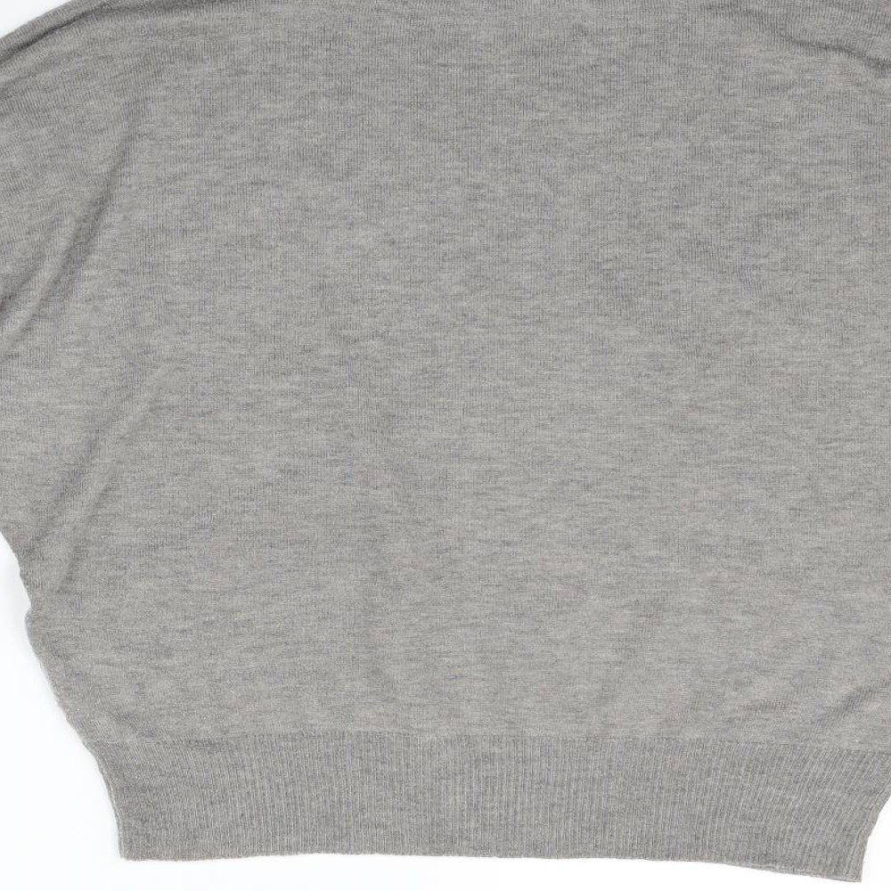 Cristina Womens Grey Pullover Jumper Size L