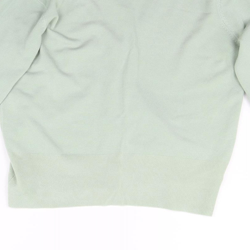 Amartanto Womens Green Cardigan Jumper Size 12