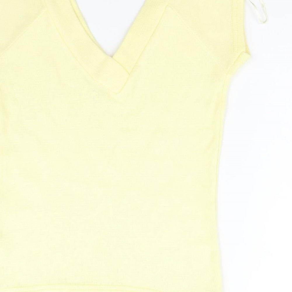 Preworn Womens Yellow Vest Jumper Size L