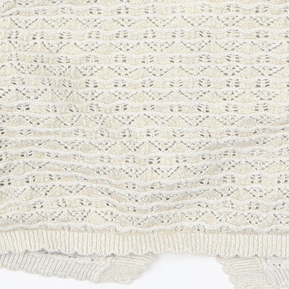 Mini Club Boys Beige Cardigan Jumper Size 9-10 Years