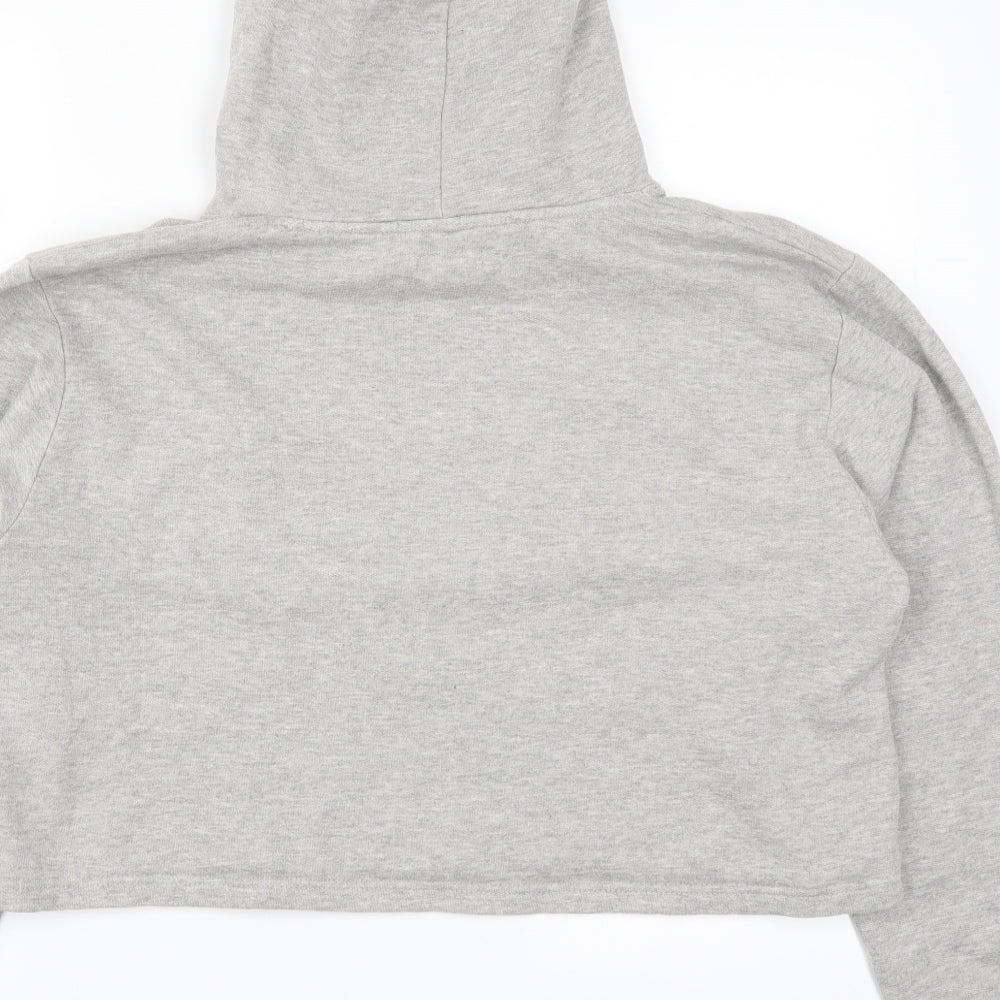 Boohoo Womens Grey Pullover Hoodie Size 16