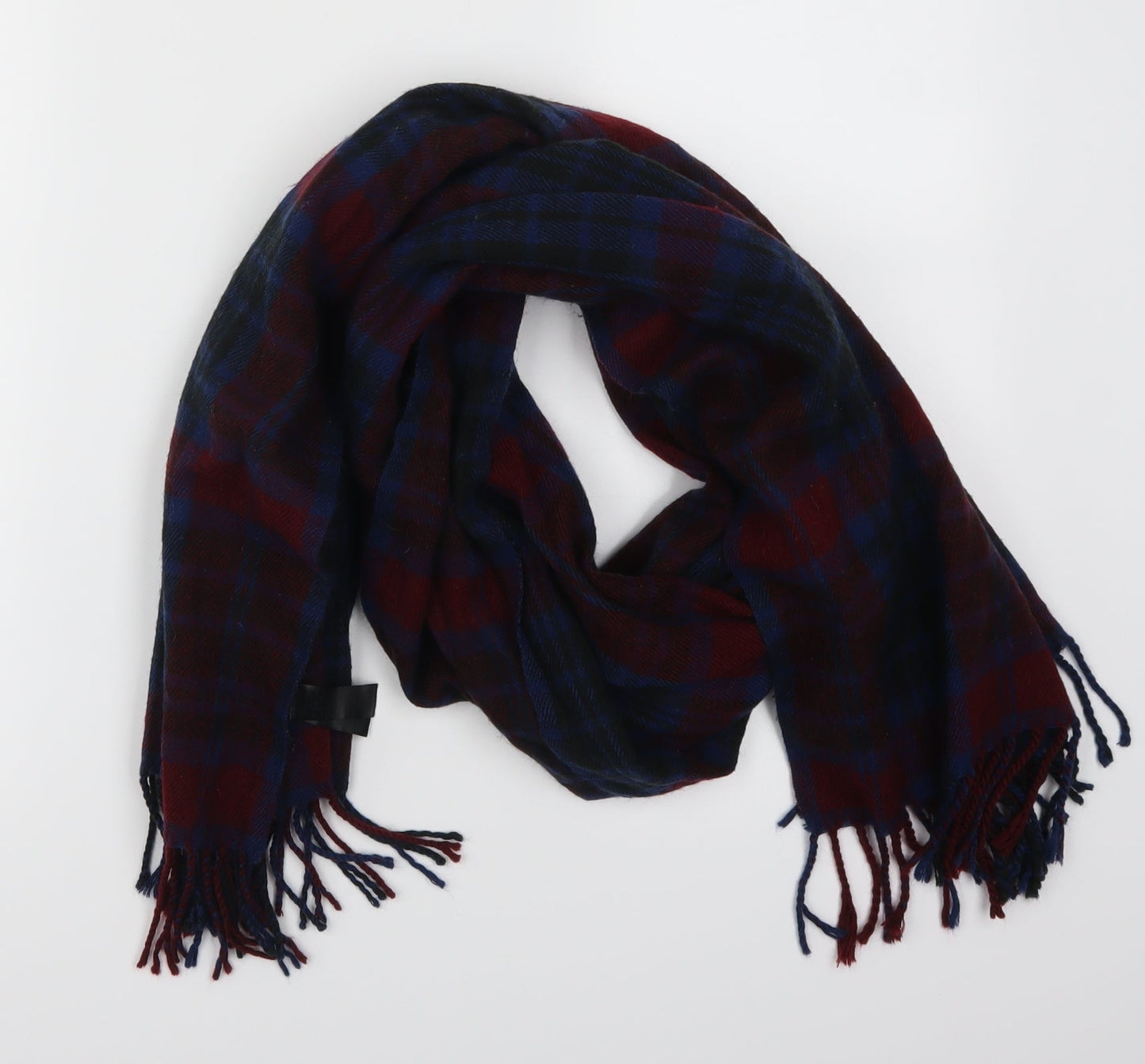 Preworn Womens Red Check Scarf