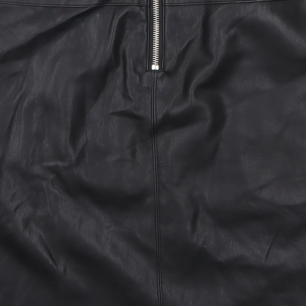 Dorothy Perkins Womens Black A-Line Skirt Size 8
