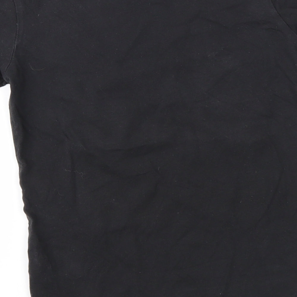 NEXT Girls Black Basic T-Shirt Size 5 Years