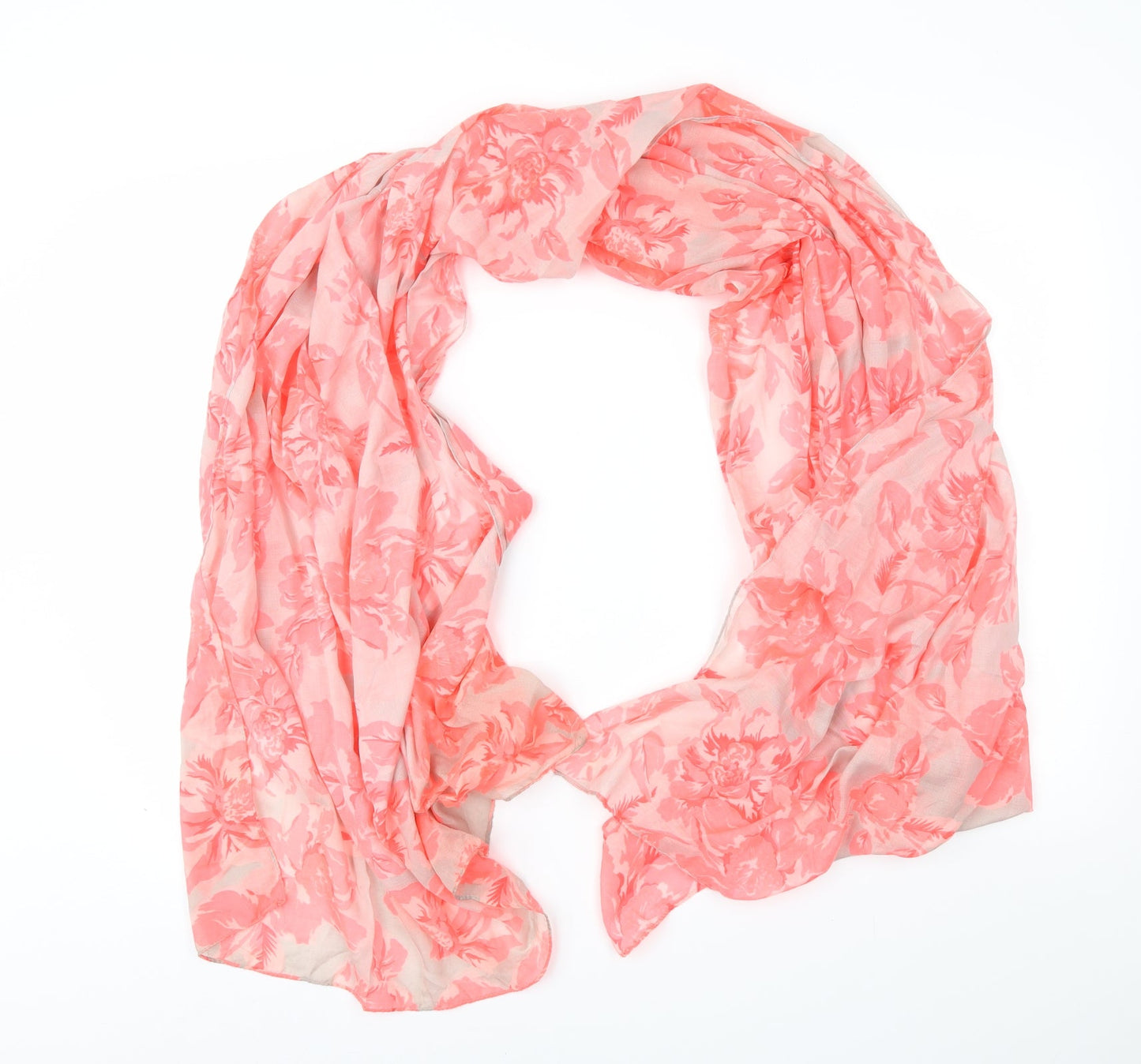 Preworn Womens Grey Floral Shawl/Wrap