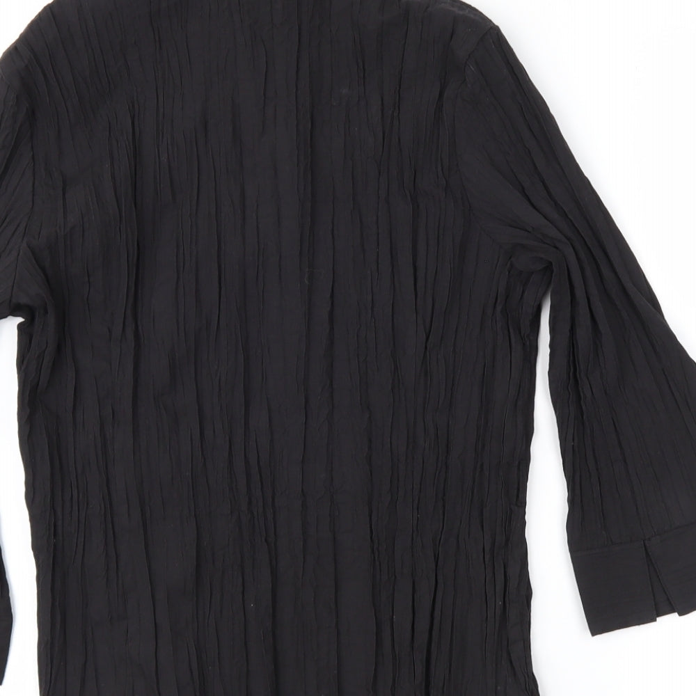 Atmosphere Womens Black Basic Button-Up Size 12