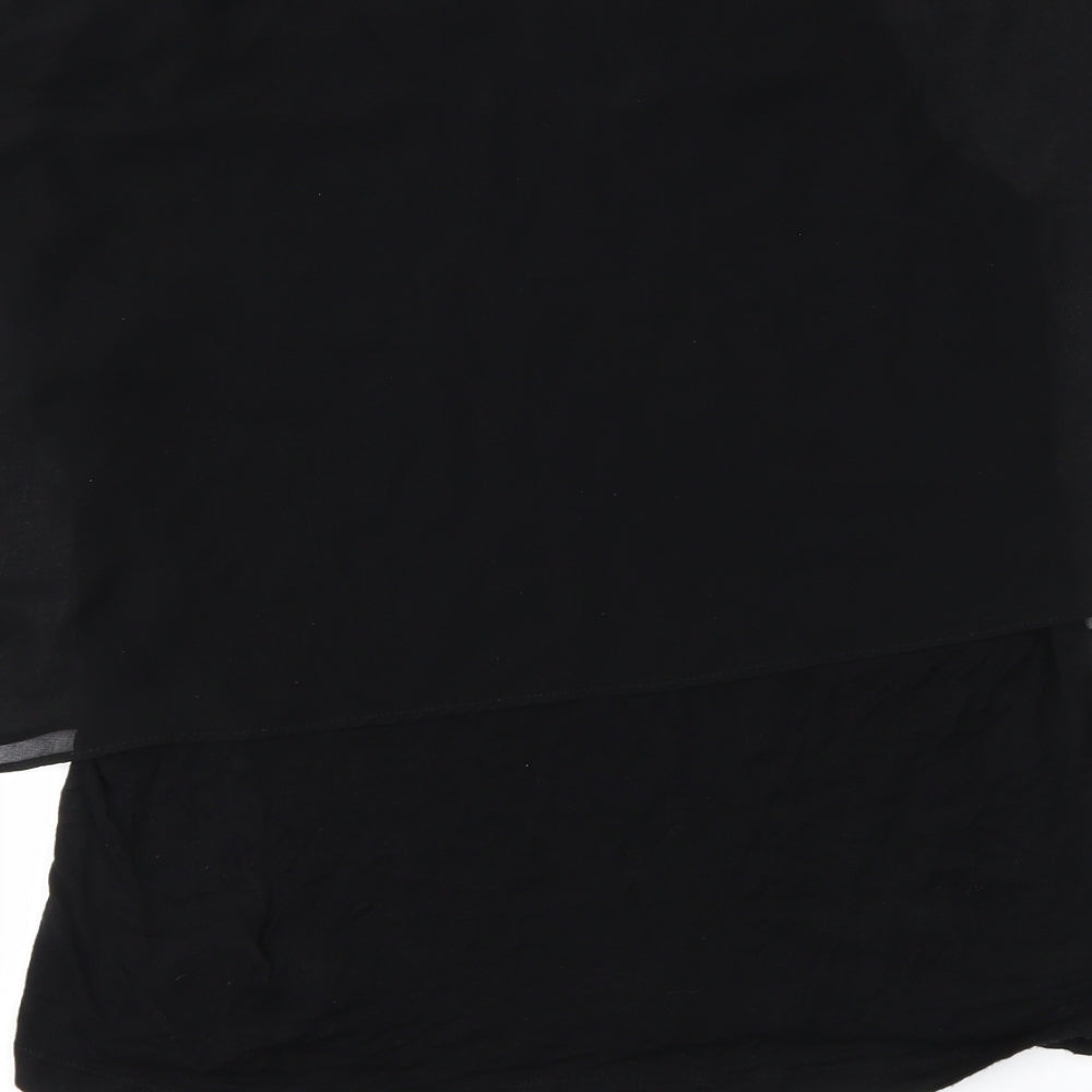 FOREVER 21 Womens Black Basic Blouse Size M