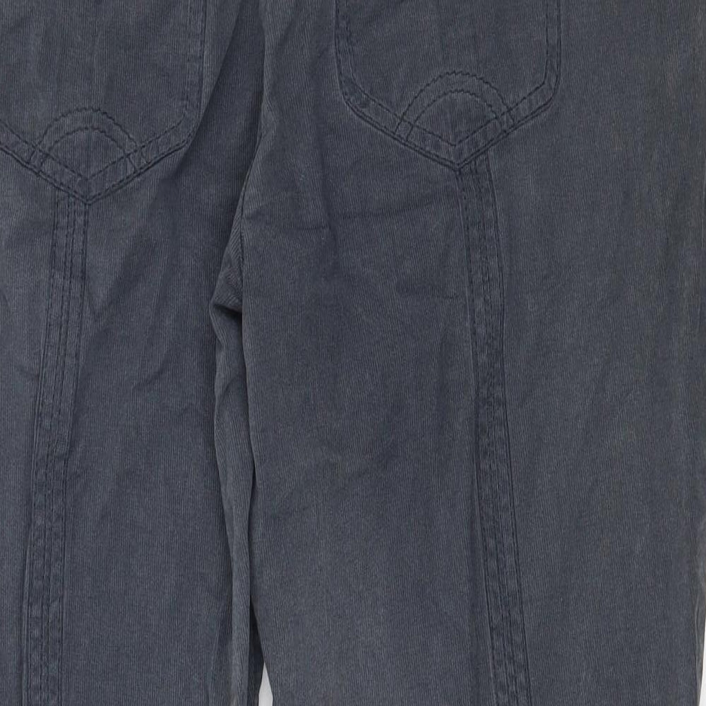 Bonita Womens Grey Cropped Trousers Size 32 in L24 in