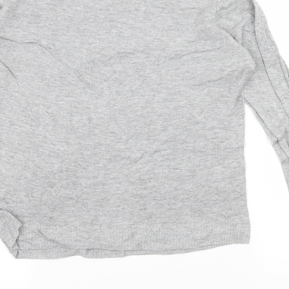 Zara Womens Grey Knit Pullover Jumper Size L
