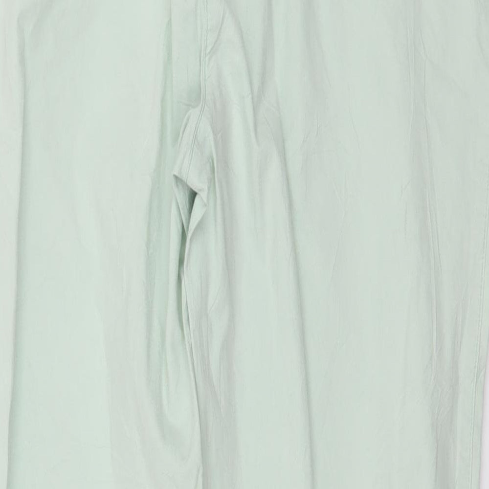 Malva Womens Green Cropped Trousers Size 34 in L27 in