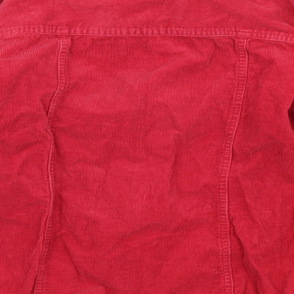 Hawkshead Boys Red Corduroy Basic Button-Up Size 9-10 Years