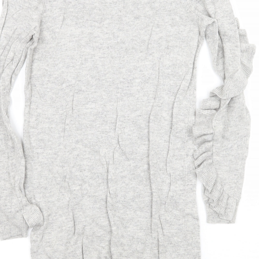 Marks and Spencer Womens Grey Knit Pullover Jumper Size 8