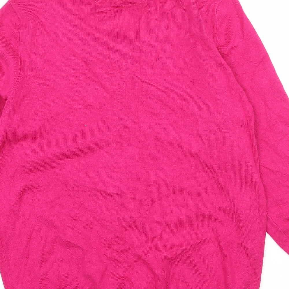 BHS Womens Pink Knit Pullover Jumper Size 14