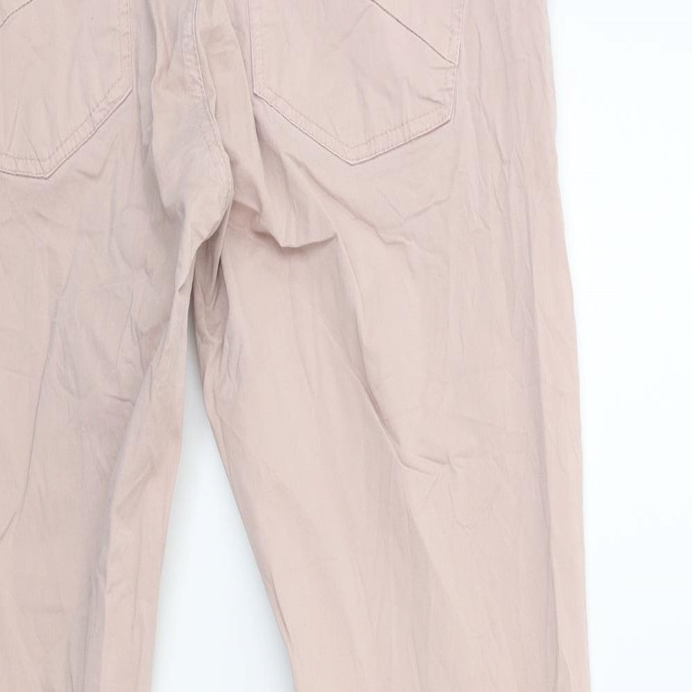 Gina Tricot Womens Pink Cargo Trousers Size 16 L31 in