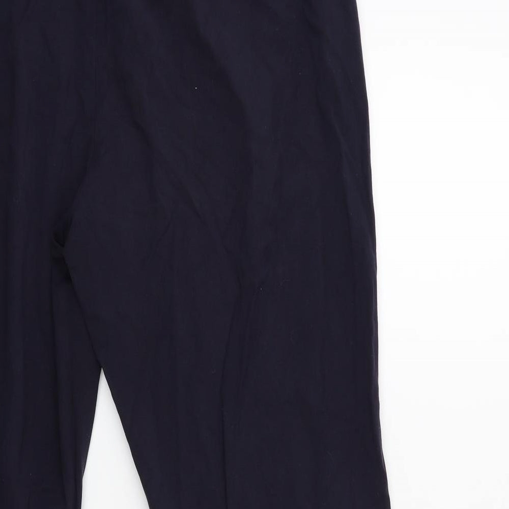 Marks and Spencer Womens Blue Trousers Size 14 L26 in
