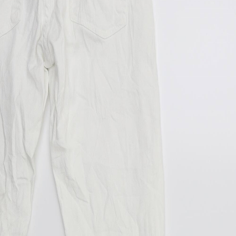 cOFh Womens White Denim Skinny Jeans Size 28 in L30 in