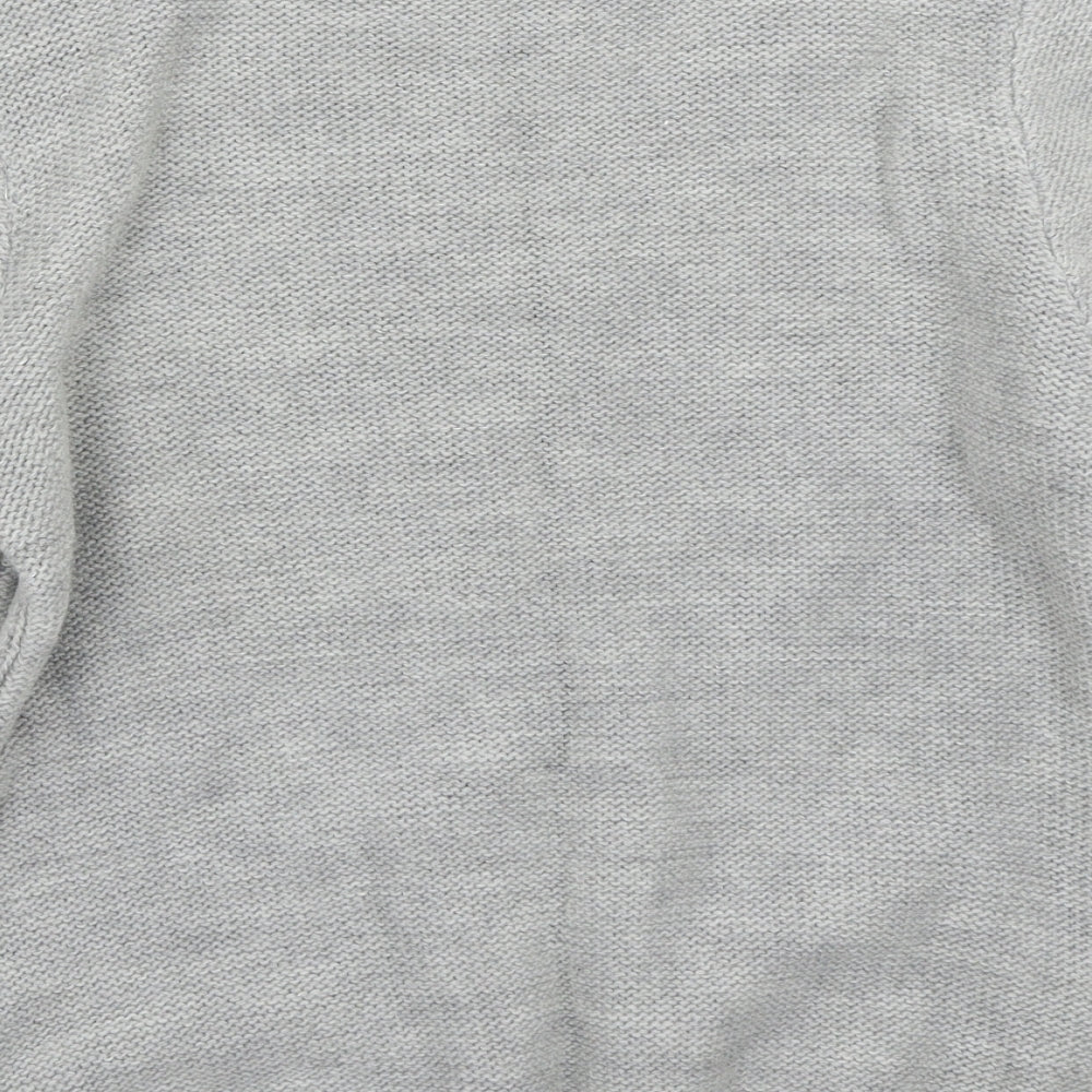 Topman Mens Grey Pullover Jumper Size S