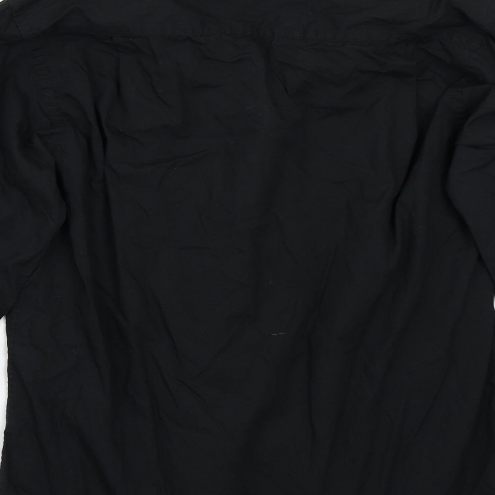 Cedarwood State Mens Black Button-Up Size 15.5