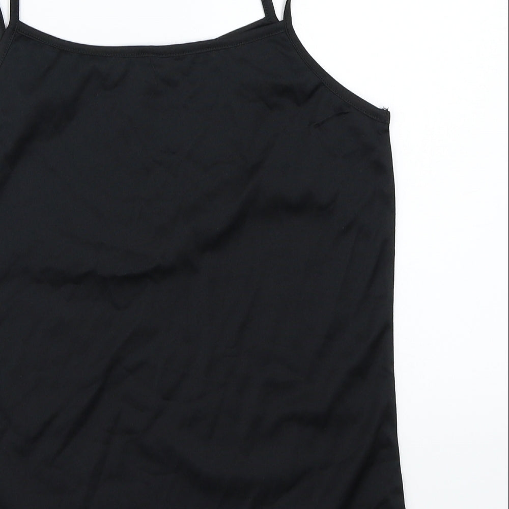 Preworn Womens Black Basic Tank Size 10