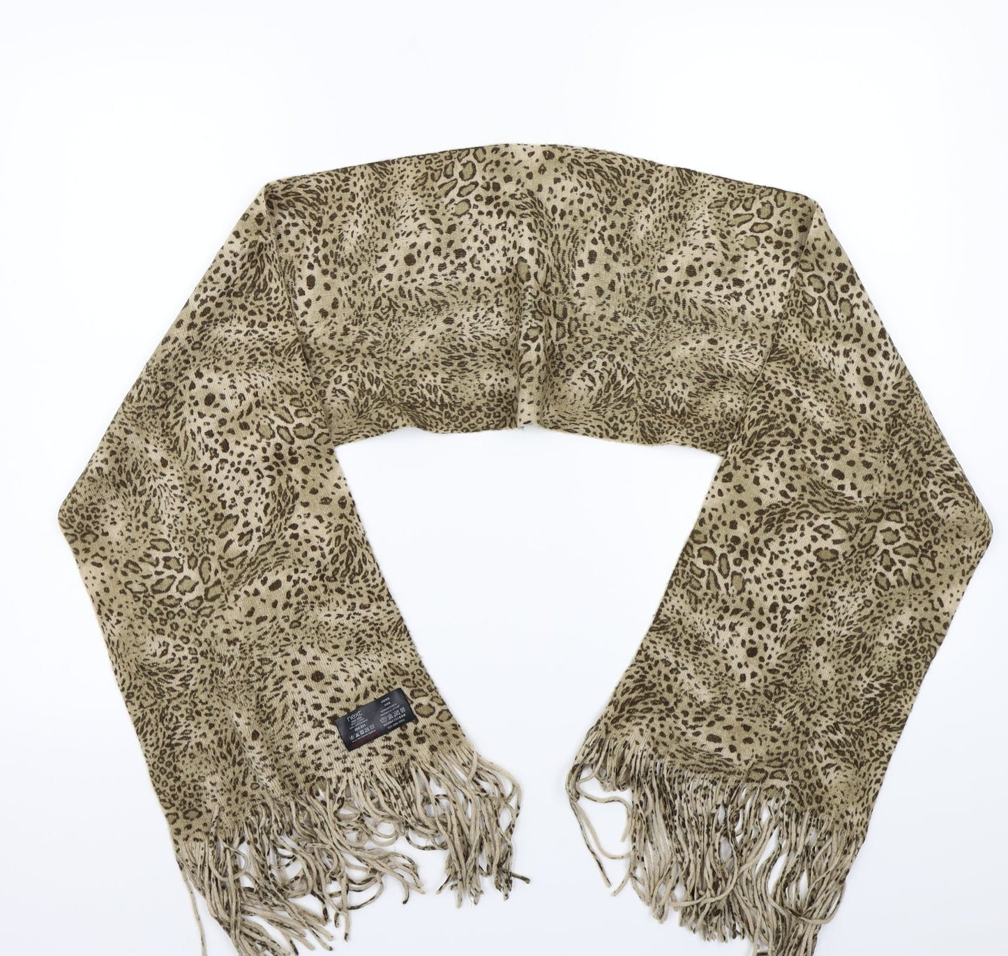 NEXT Womens Beige Animal Print Scarf