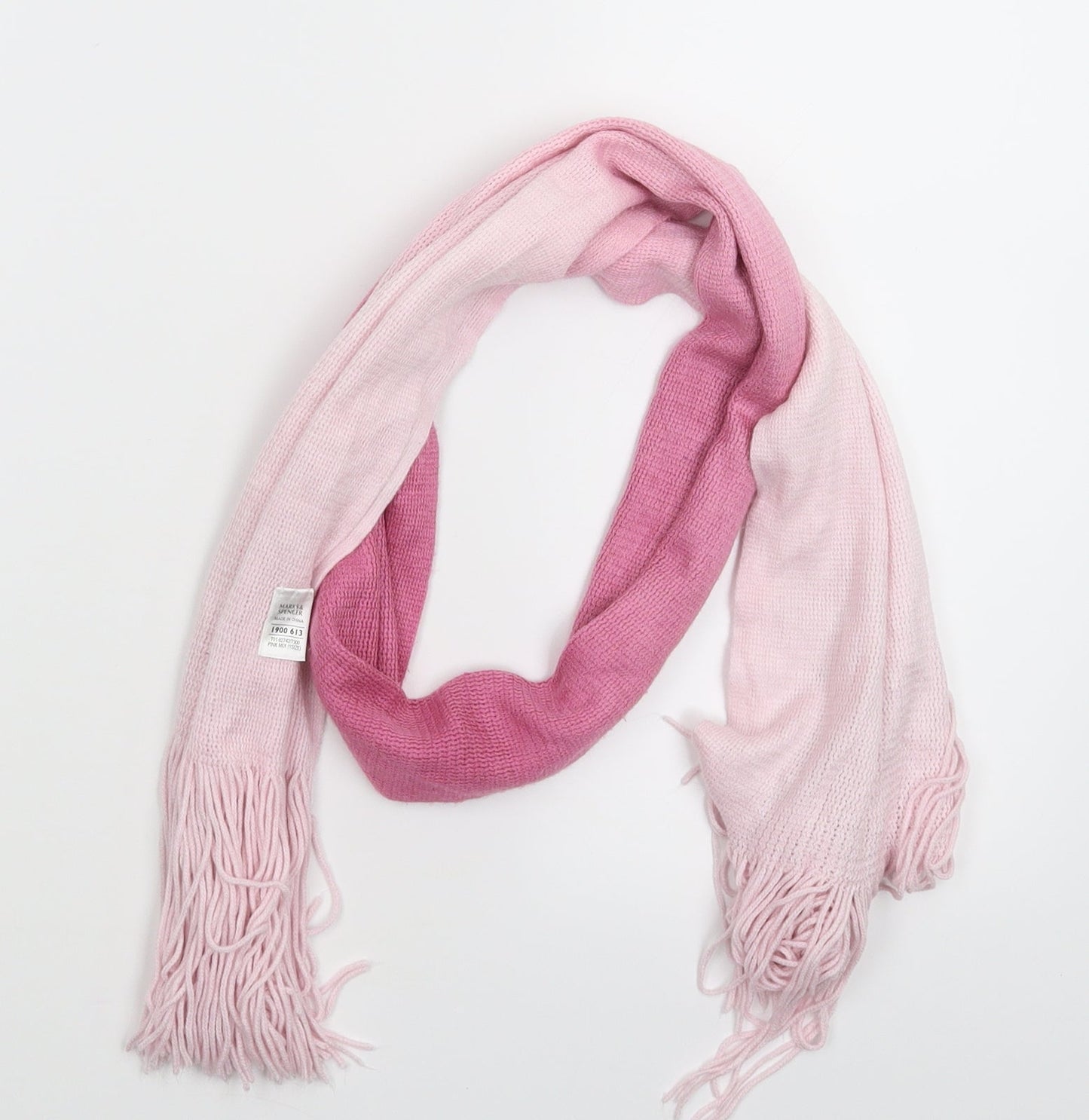 Marks and Spencer Womens Pink Knit Scarf