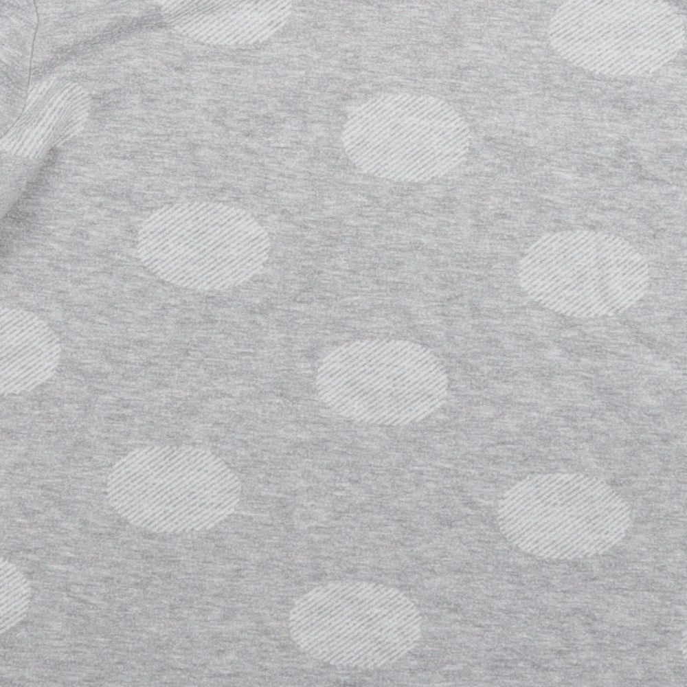 Marks and Spencer Womens Grey Polka Dot Pullover Sweatshirt Size 12
