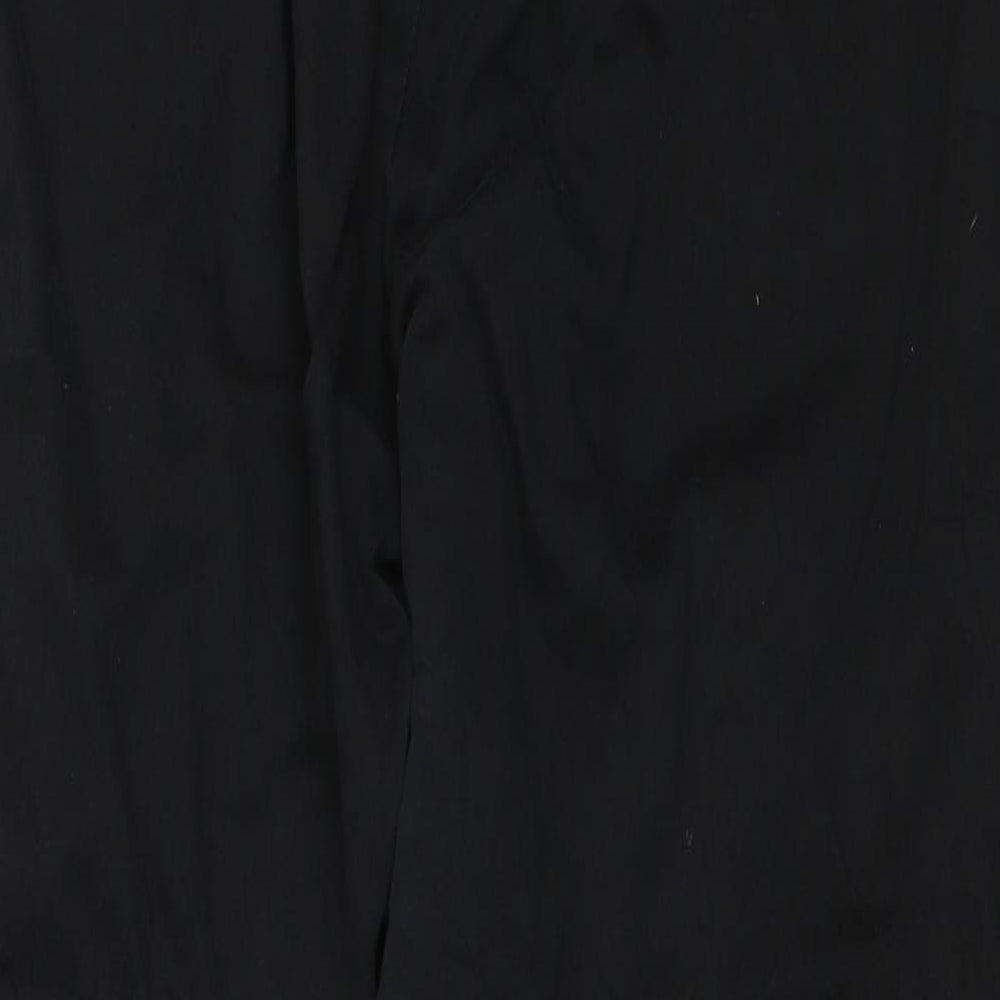 AMARANTO Womens Black Trousers Size 18 L21 in