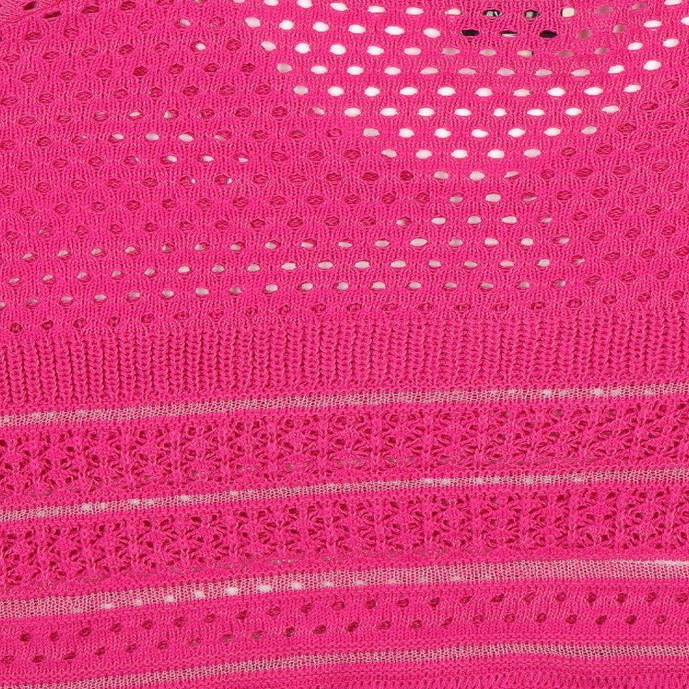 Papaya Womens Pink Jersey Blouse Size S