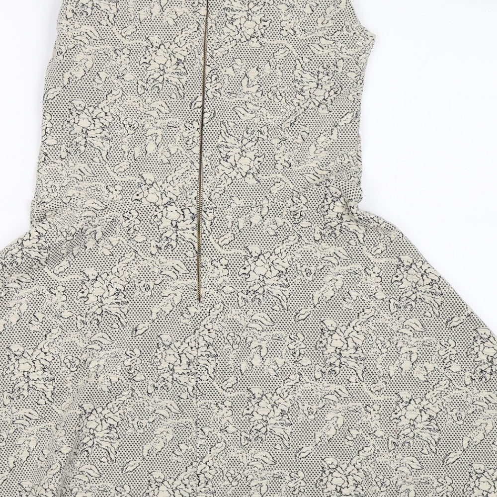 Nuon Womens White A-Line Size M
