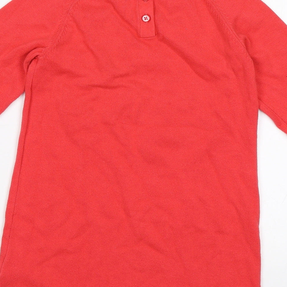 M&S Girls Red Jersey T-Shirt Size 4-5 Years - Yay